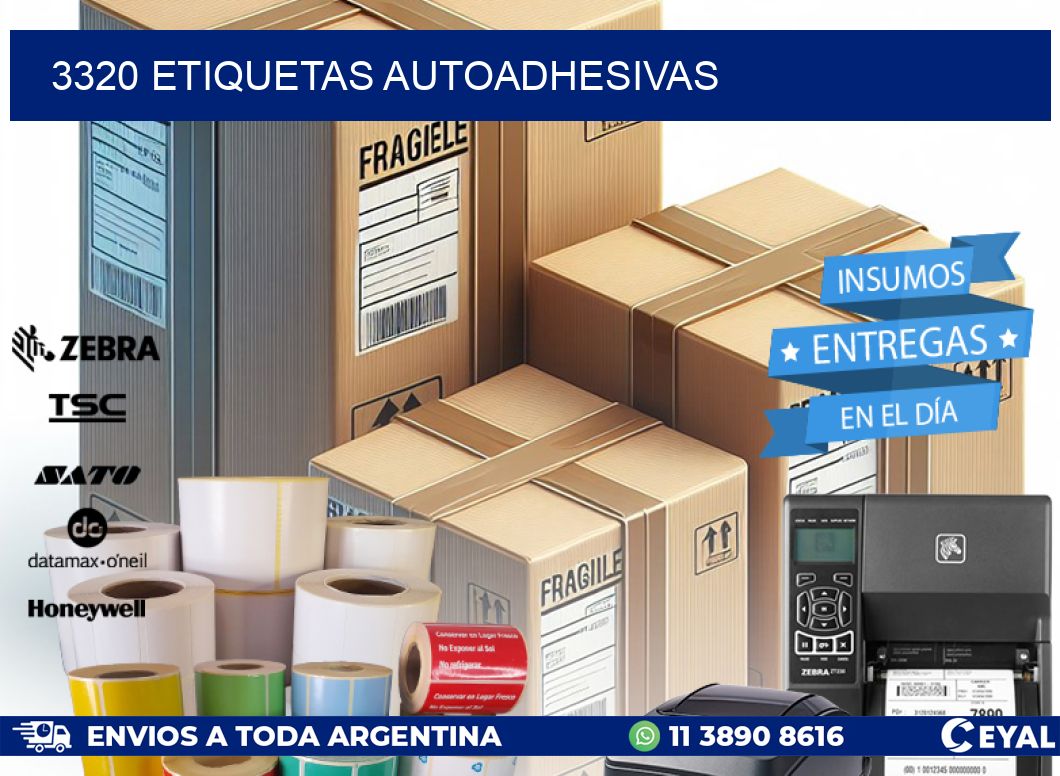 3320 ETIQUETAS AUTOADHESIVAS