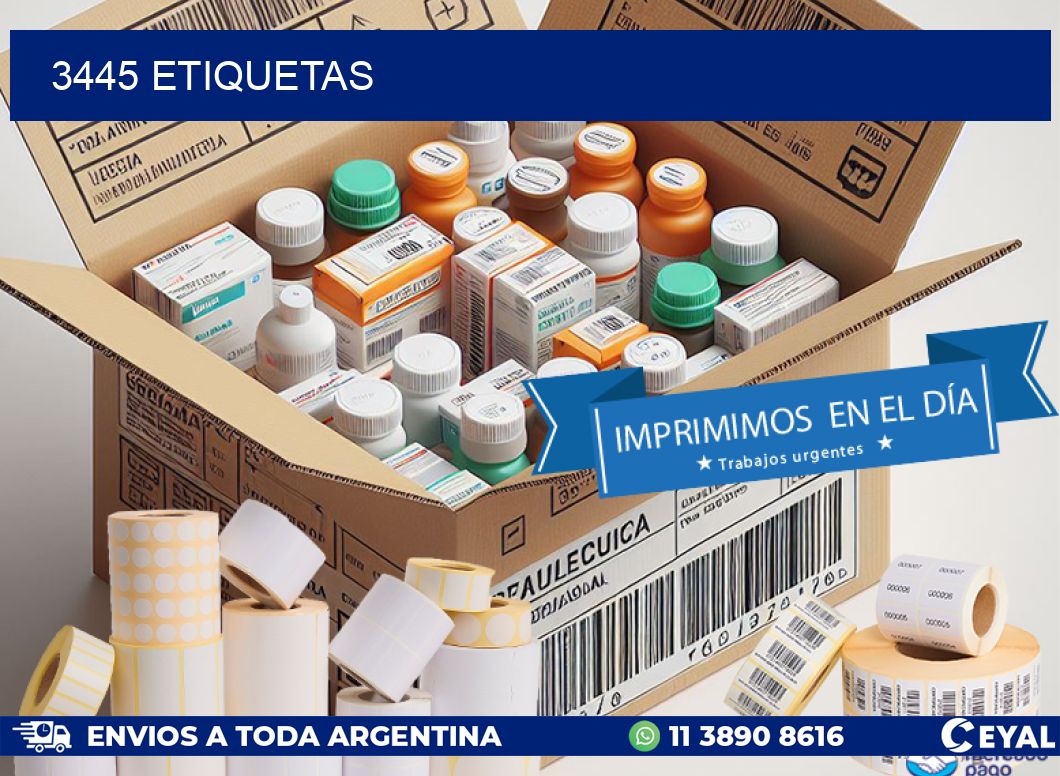 3445 ETIQUETAS
