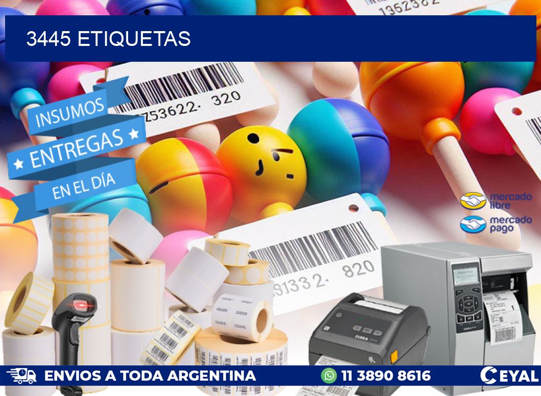 3445 ETIQUETAS