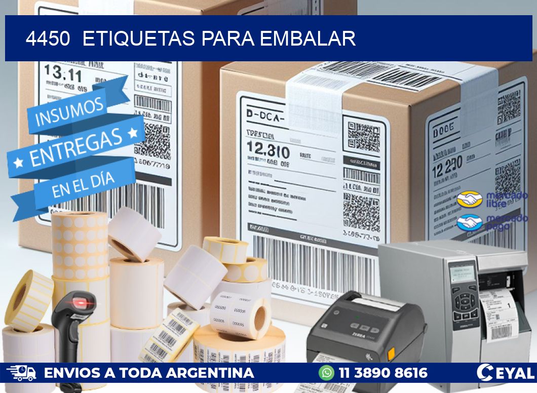 4450  ETIQUETAS PARA EMBALAR