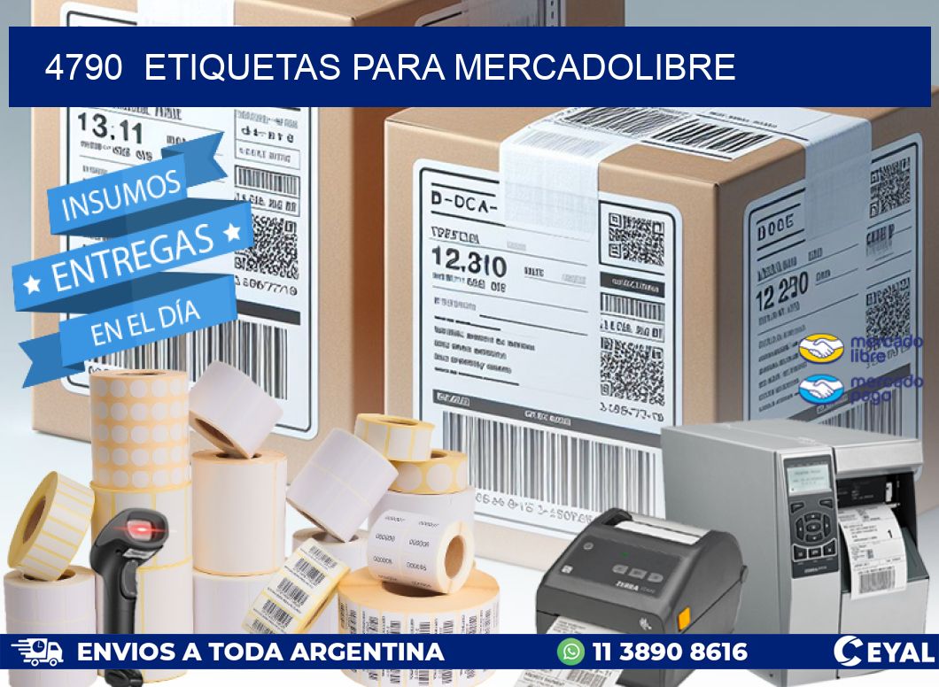 4790 ETIQUETAS PARA MERCADOLIBRE