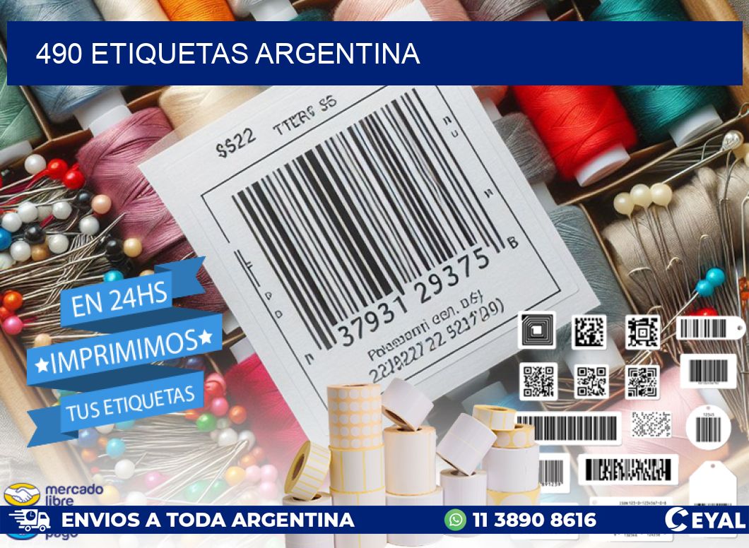 490 ETIQUETAS ARGENTINA