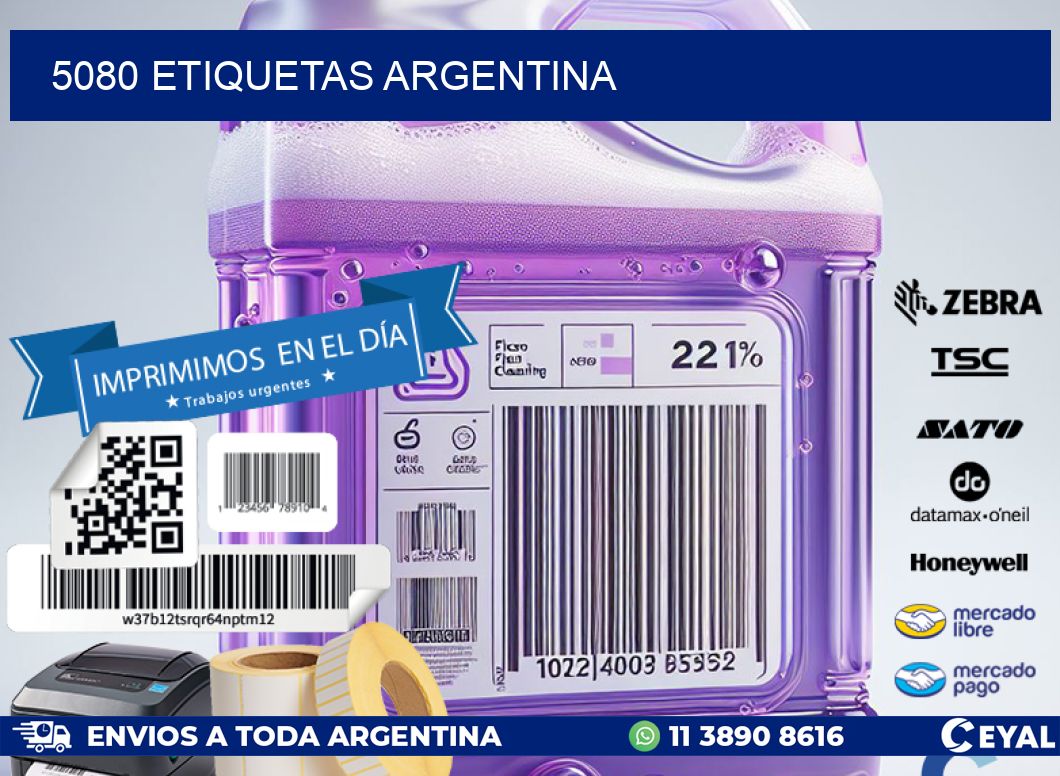 5080 ETIQUETAS ARGENTINA