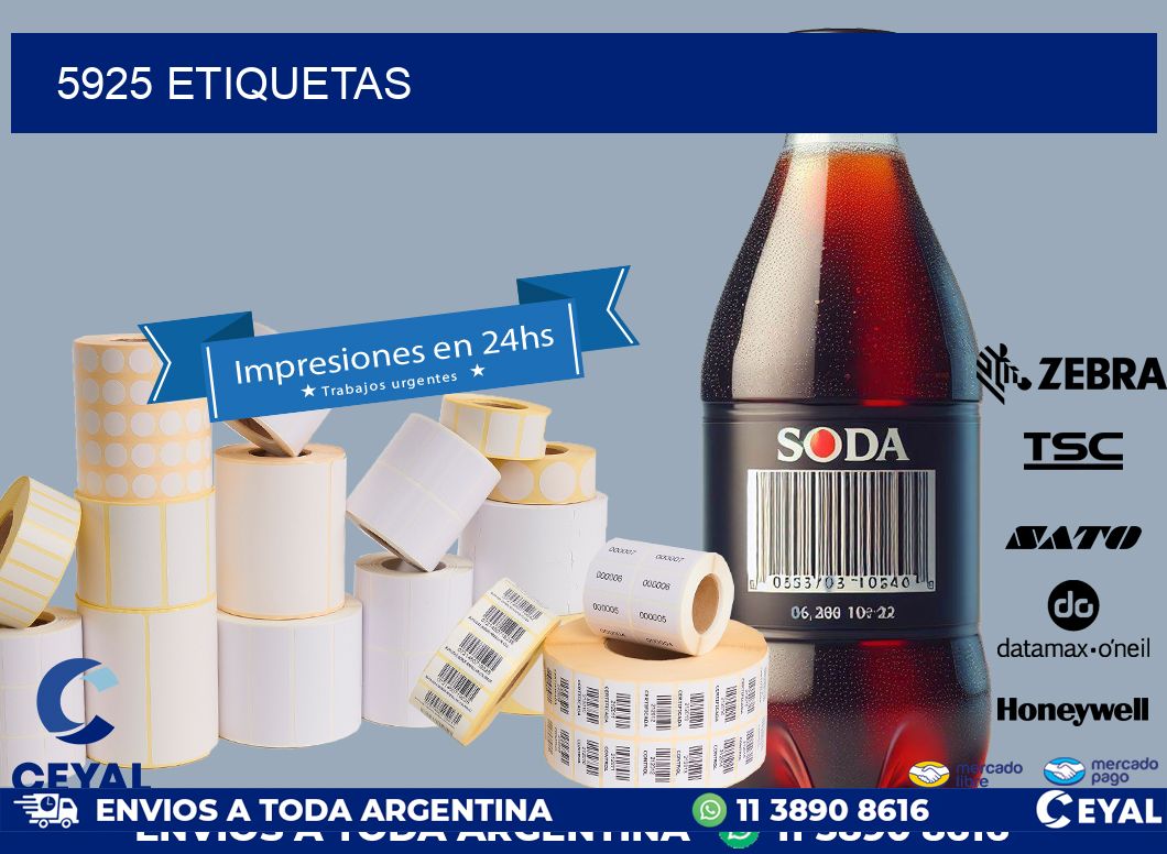 5925 ETIQUETAS