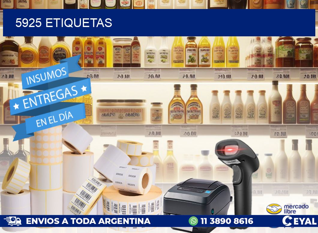 5925 ETIQUETAS