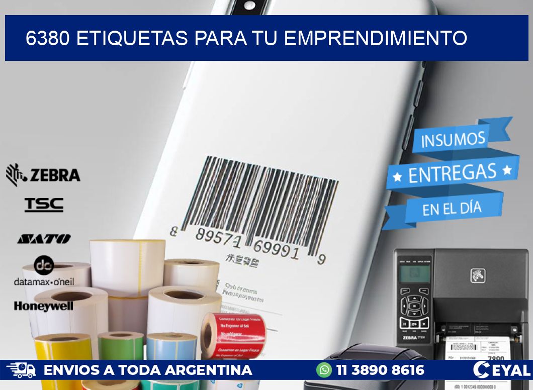6380 ETIQUETAS PARA TU EMPRENDIMIENTO
