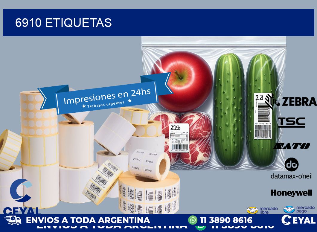 6910 ETIQUETAS
