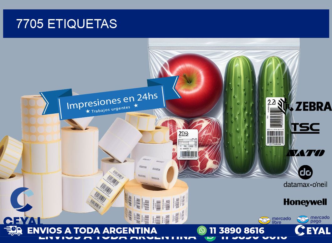 7705 ETIQUETAS