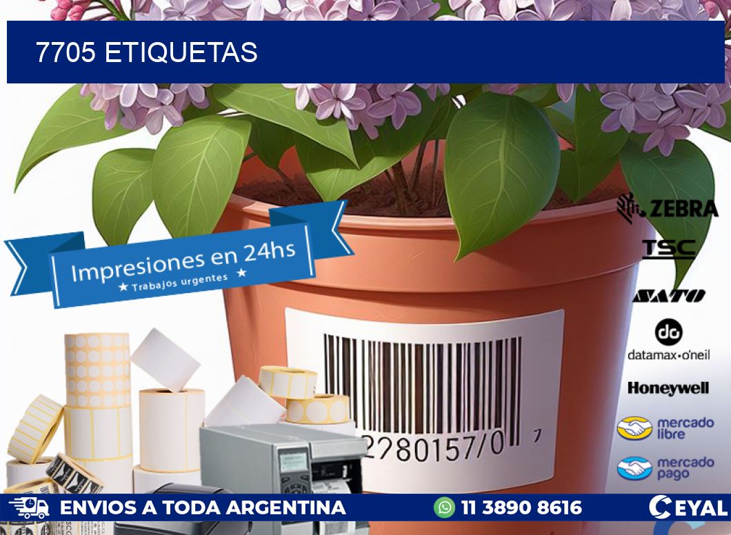 7705 ETIQUETAS