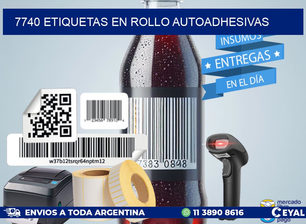 7740 ETIQUETAS EN ROLLO AUTOADHESIVAS