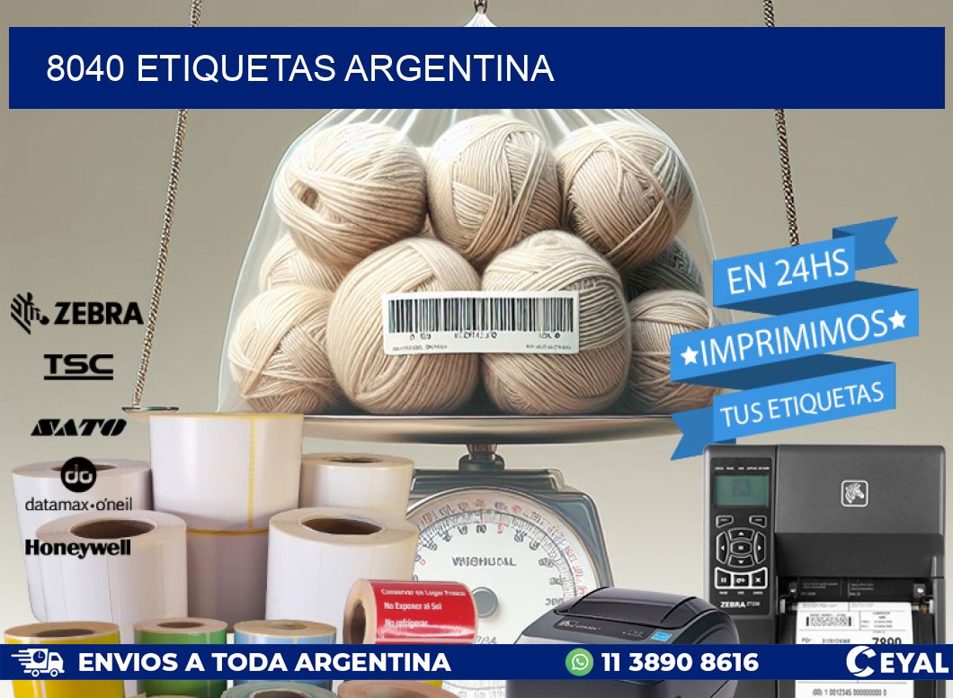 8040 ETIQUETAS ARGENTINA