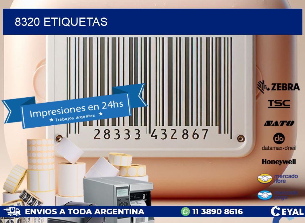 8320 ETIQUETAS