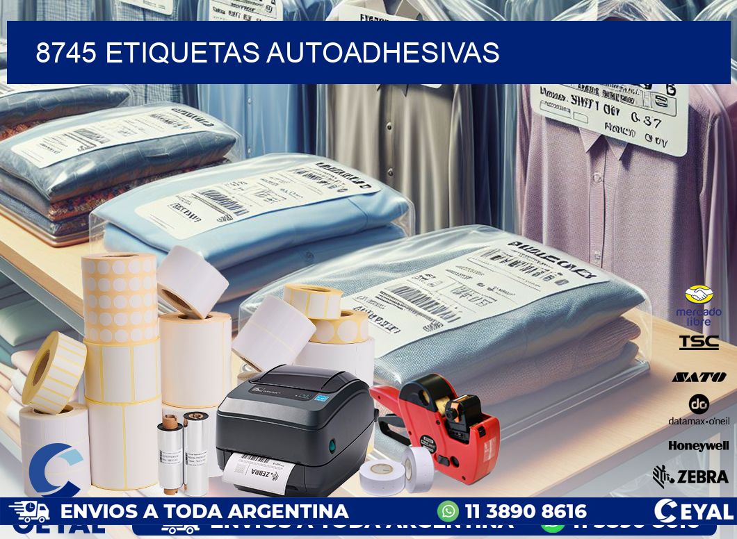 8745 ETIQUETAS AUTOADHESIVAS