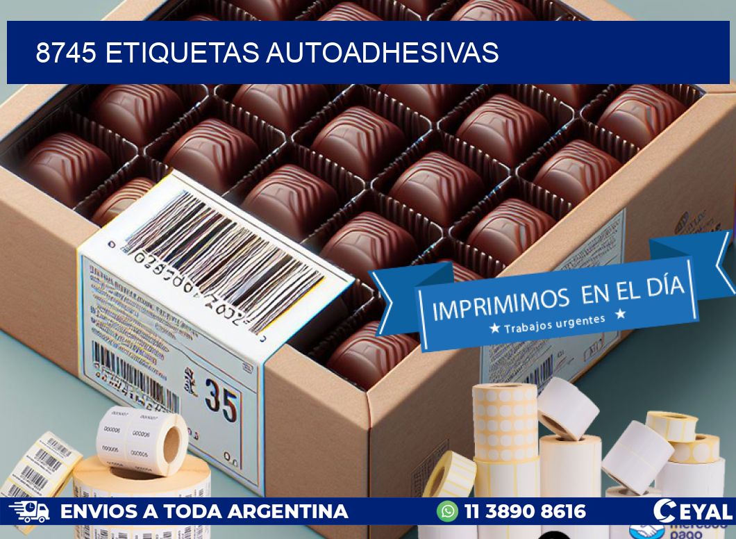 8745 ETIQUETAS AUTOADHESIVAS