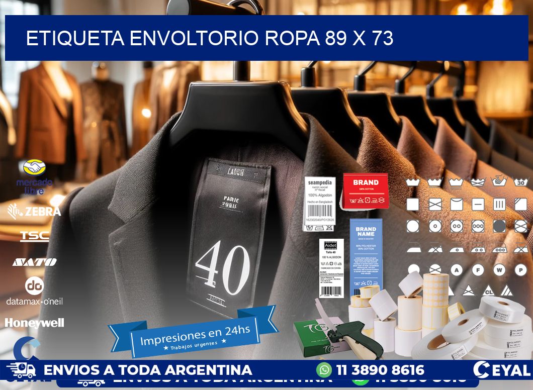 ETIQUETA ENVOLTORIO ROPA 89 x 73