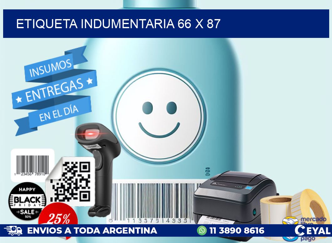 ETIQUETA INDUMENTARIA 66 x 87