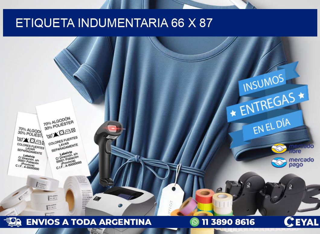 ETIQUETA INDUMENTARIA 66 x 87