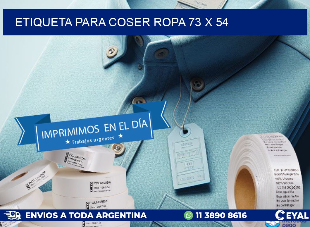 ETIQUETA PARA COSER ROPA 73 x 54