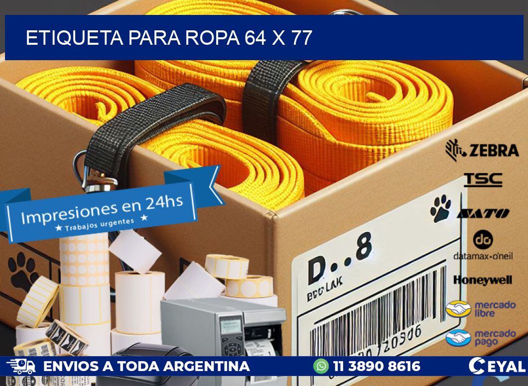 ETIQUETA PARA ROPA 64 x 77