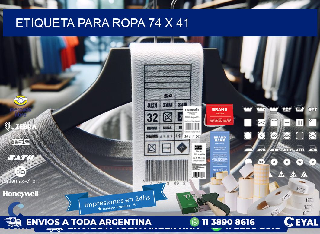 ETIQUETA PARA ROPA 74 x 41