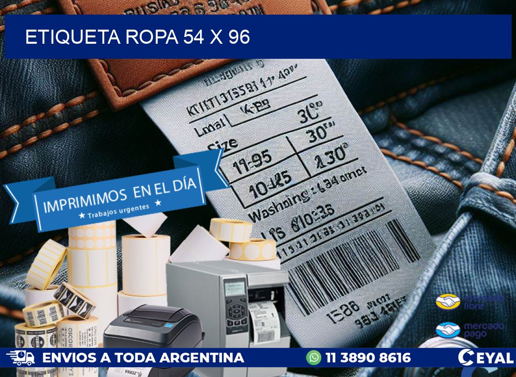 ETIQUETA ROPA 54 x 96