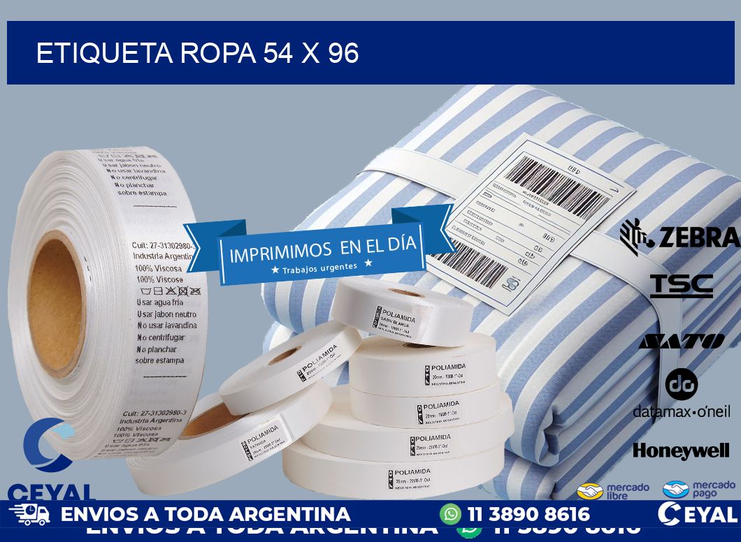 ETIQUETA ROPA 54 x 96