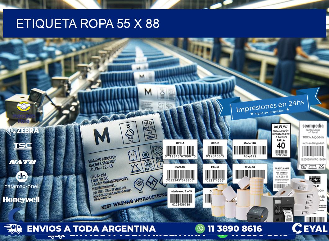 ETIQUETA ROPA 55 x 88