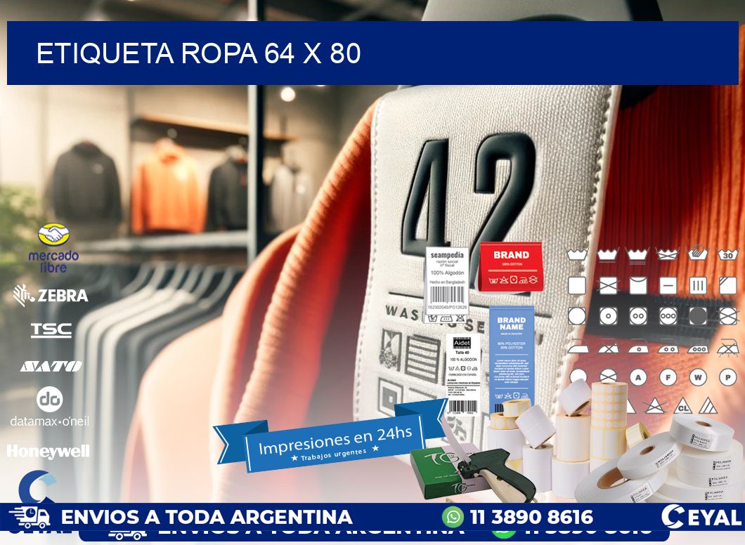 ETIQUETA ROPA 64 x 80