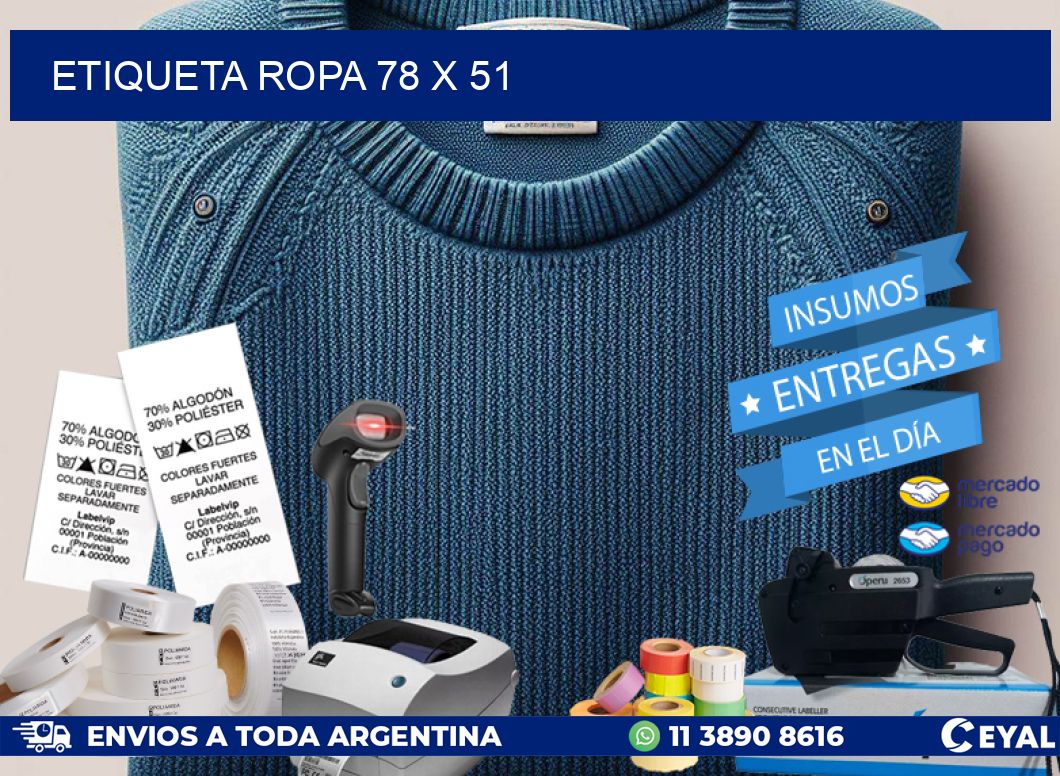 ETIQUETA ROPA 78 x 51