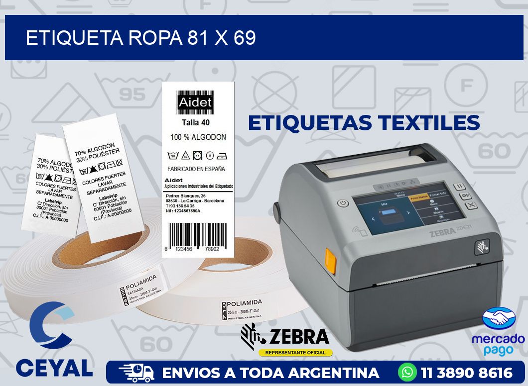 ETIQUETA ROPA 81 x 69