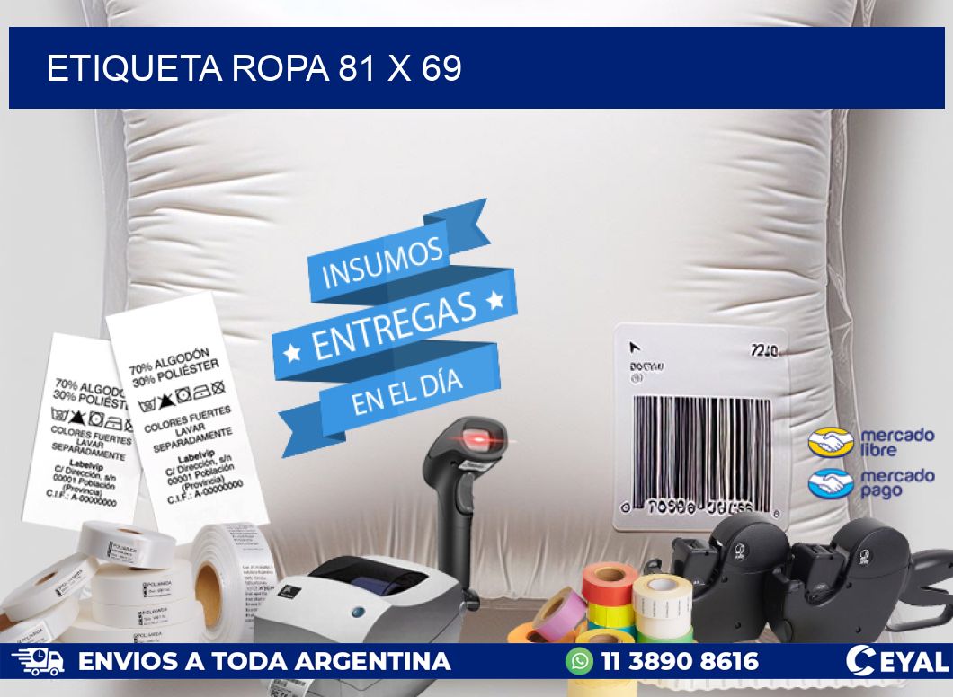 ETIQUETA ROPA 81 x 69