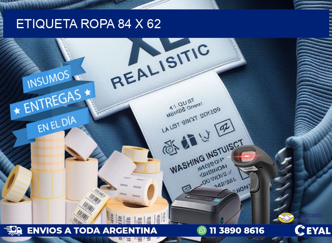 ETIQUETA ROPA 84 x 62