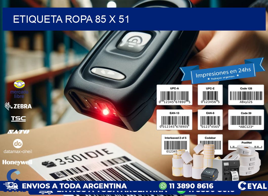 ETIQUETA ROPA 85 x 51