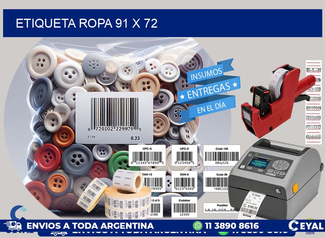 ETIQUETA ROPA 91 x 72