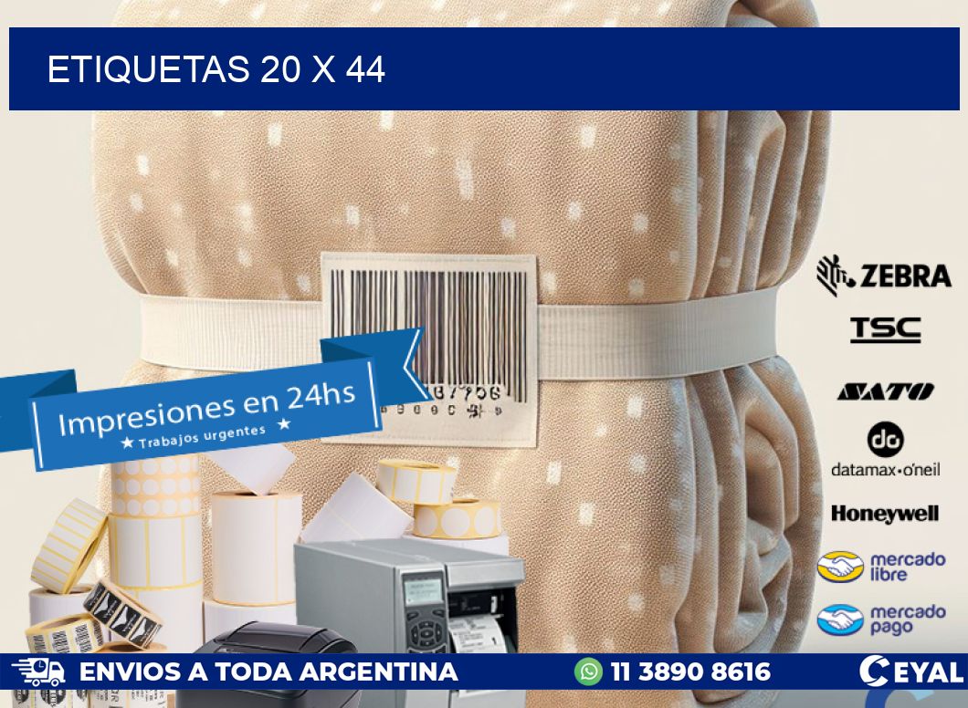 ETIQUETAS 20 x 44
