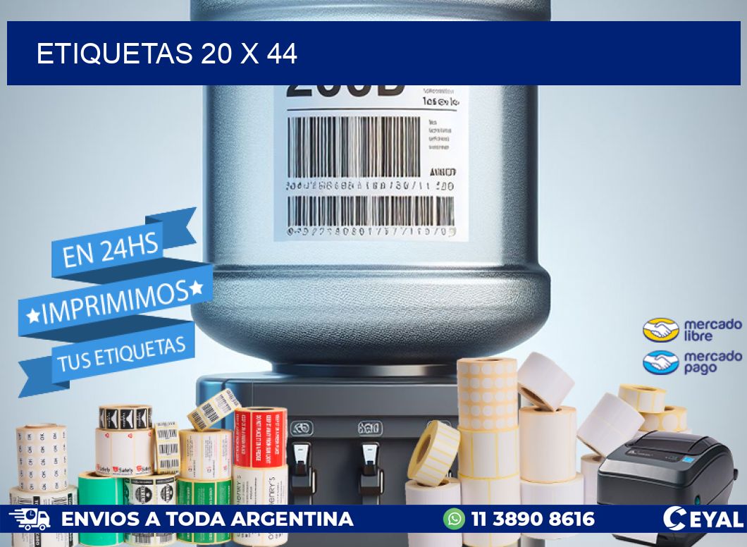ETIQUETAS 20 x 44
