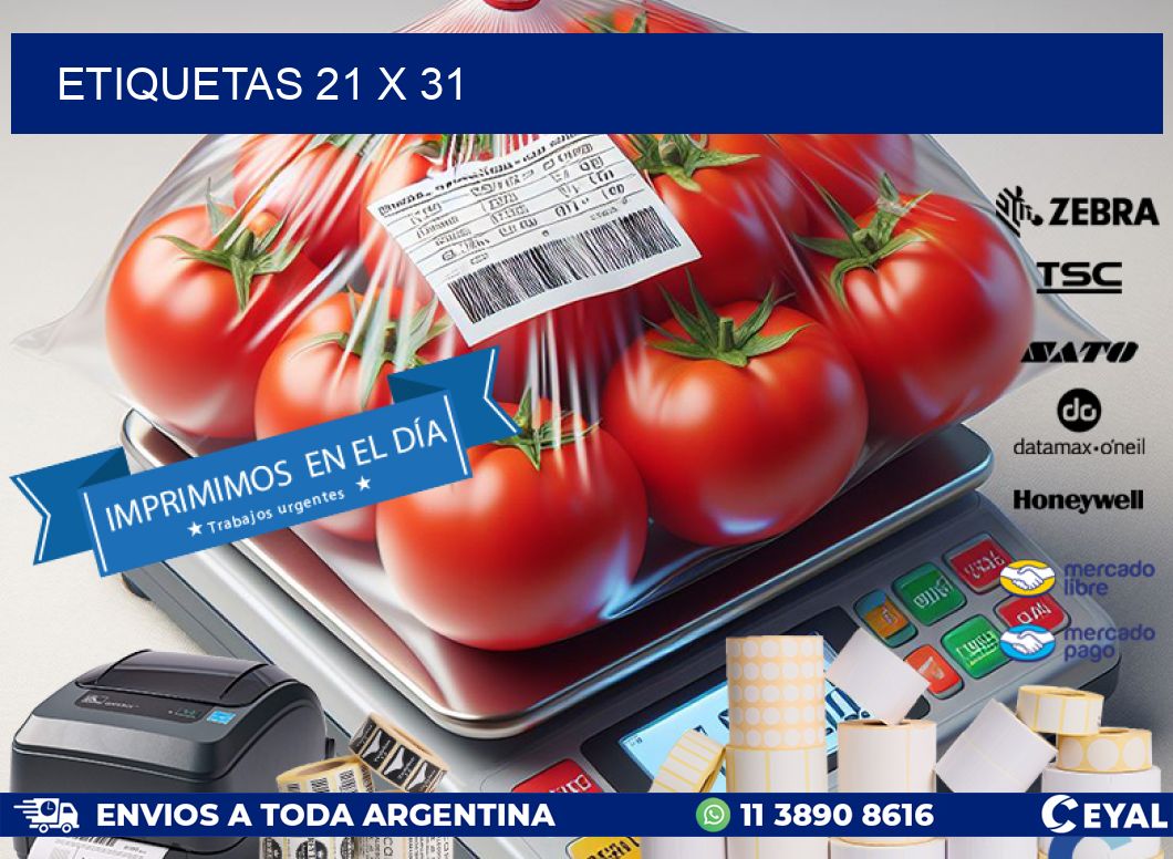 ETIQUETAS 21 x 31