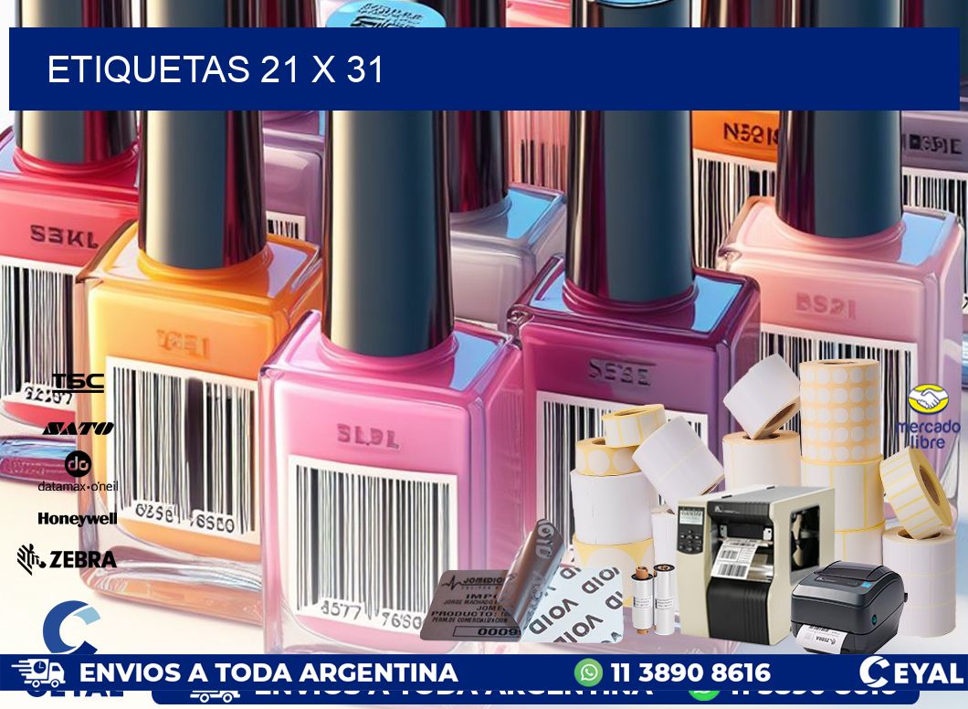 ETIQUETAS 21 x 31
