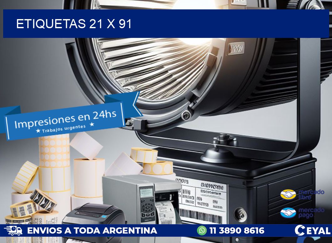 ETIQUETAS 21 x 91