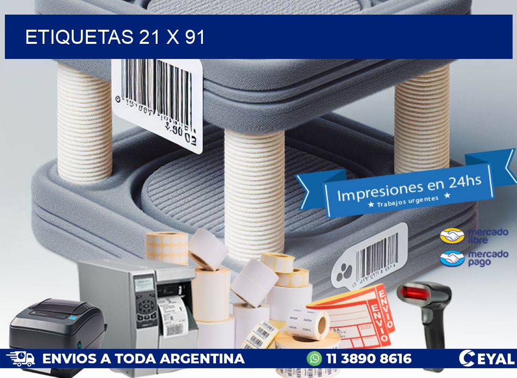 ETIQUETAS 21 x 91