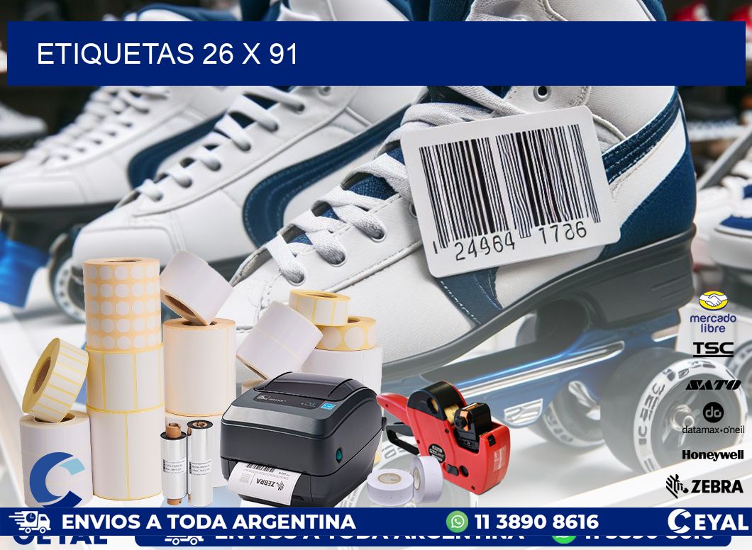 ETIQUETAS 26 x 91