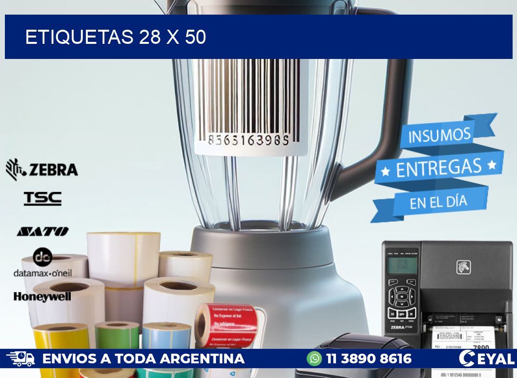 ETIQUETAS 28 x 50