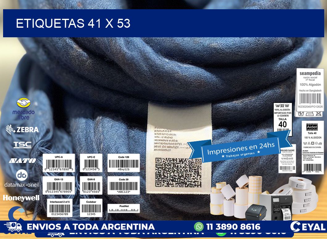 ETIQUETAS 41 x 53