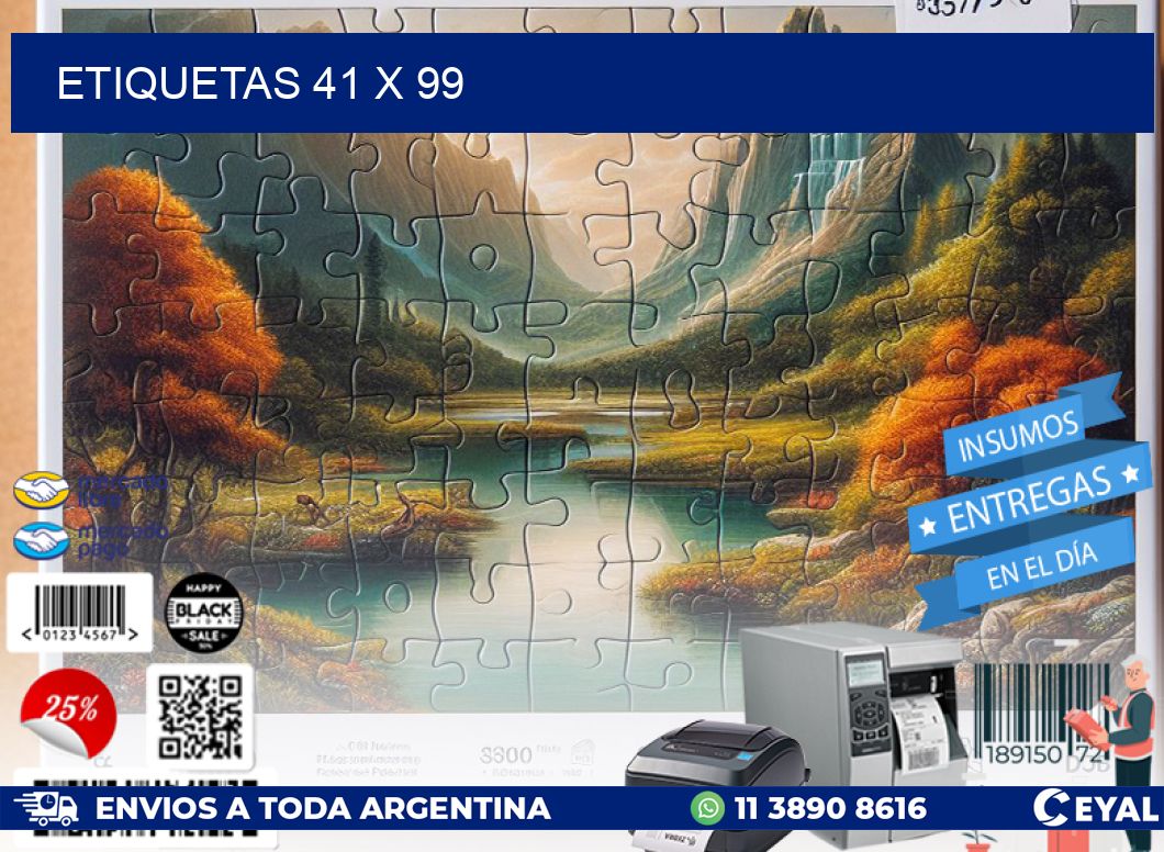 ETIQUETAS 41 x 99