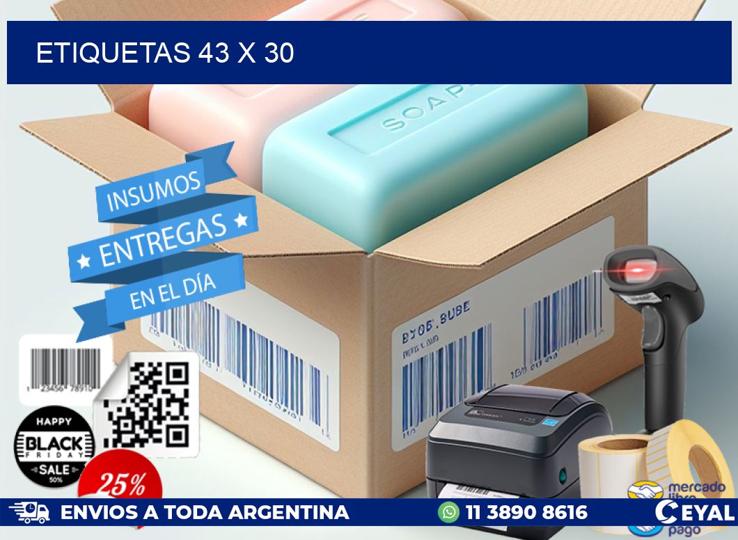 ETIQUETAS 43 x 30