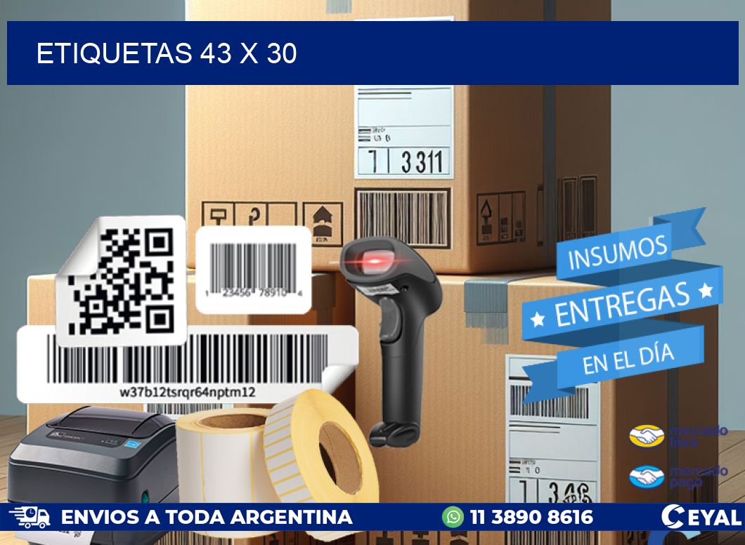ETIQUETAS 43 x 30