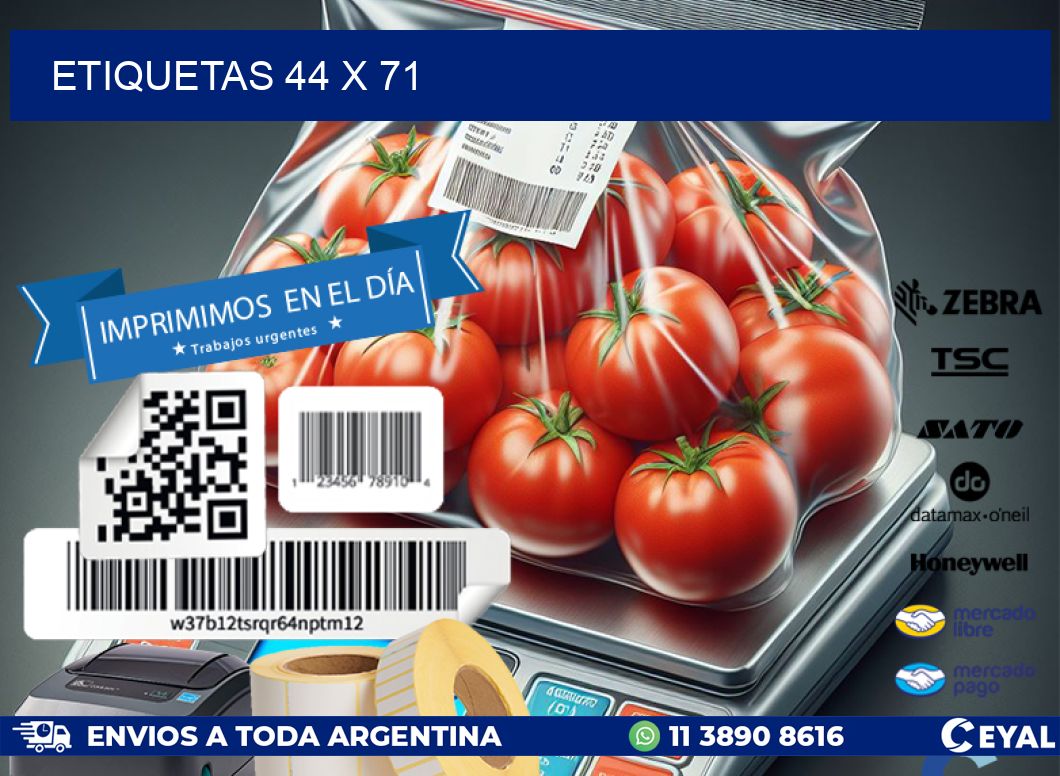 ETIQUETAS 44 x 71