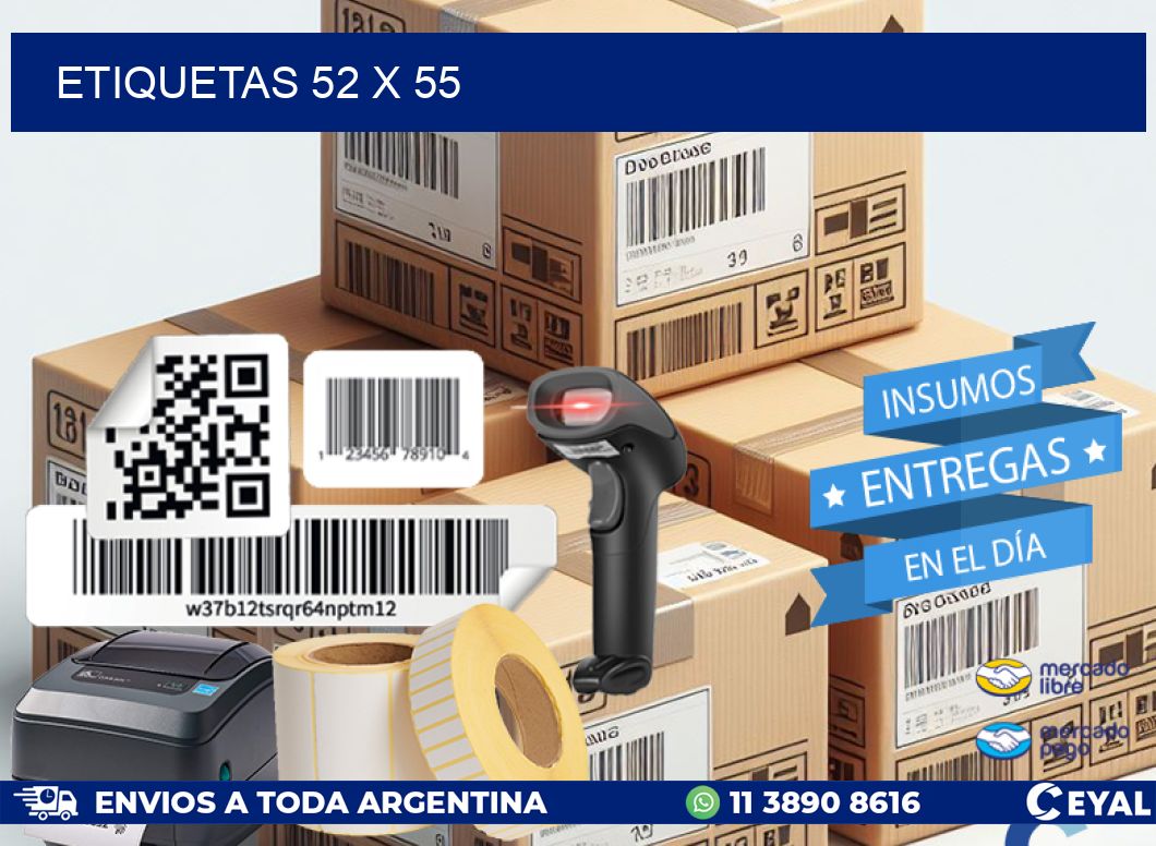 ETIQUETAS 52 x 55
