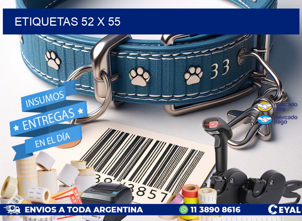 ETIQUETAS 52 x 55