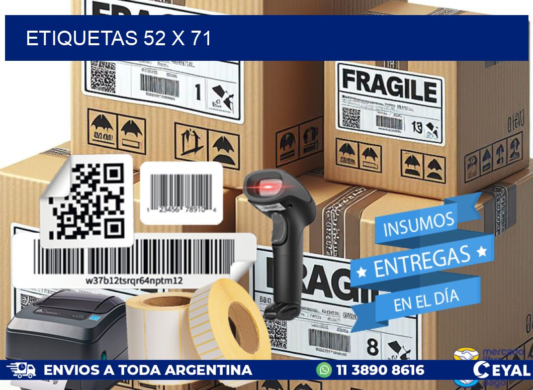 ETIQUETAS 52 x 71